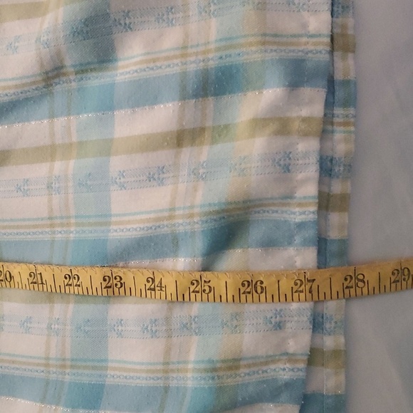 Alfred Dunner Womens Button Down Collar Long Sleeve Plaid Top - Picture 7 of 12